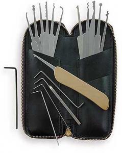 Seventeen piece lock pick set PXS-17