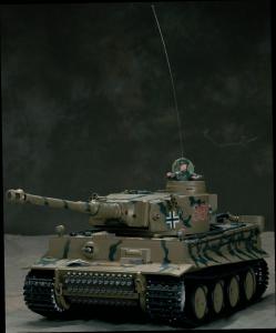 1/16TH SCALE REMOTE CONTROLGERMAN TIGER I - CAMO READY TO USE BB FIRING TANK